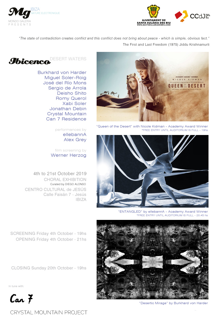 Burkhard Philipp von Harder / Desertic Mirage | EXPOSICIÓN CORAL 'IBICENCO IV - Desert Waters' AT CENTRO CULTURAL DE JESUS / IBIZA