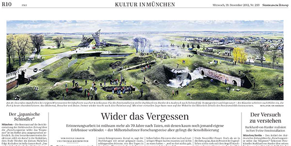 Artikel SZ 2012-12-19 Burkhard Philipp von Harder Fort 9 / Litauen / Panorama